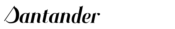 Santander font preview